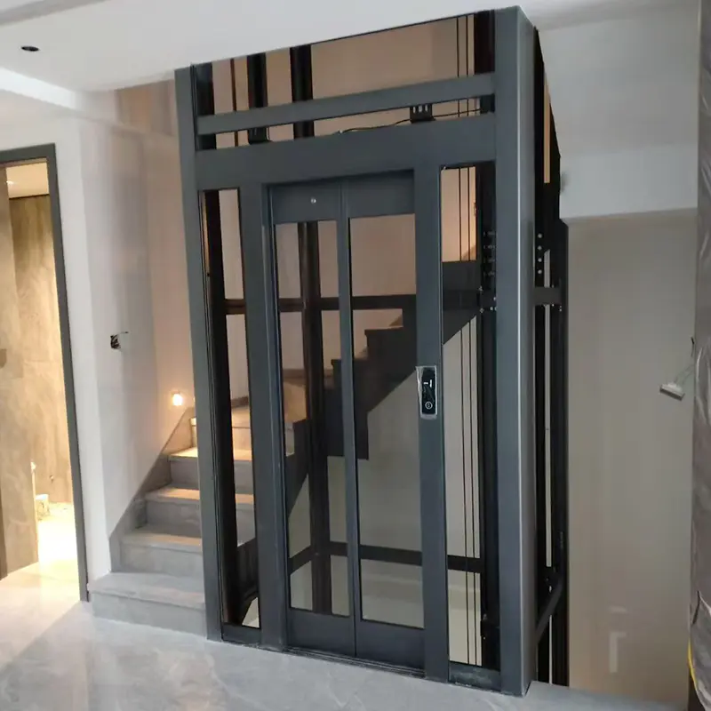 Huecos de ascensores de perfil de aluminio ligero para viviendas tipo chalet